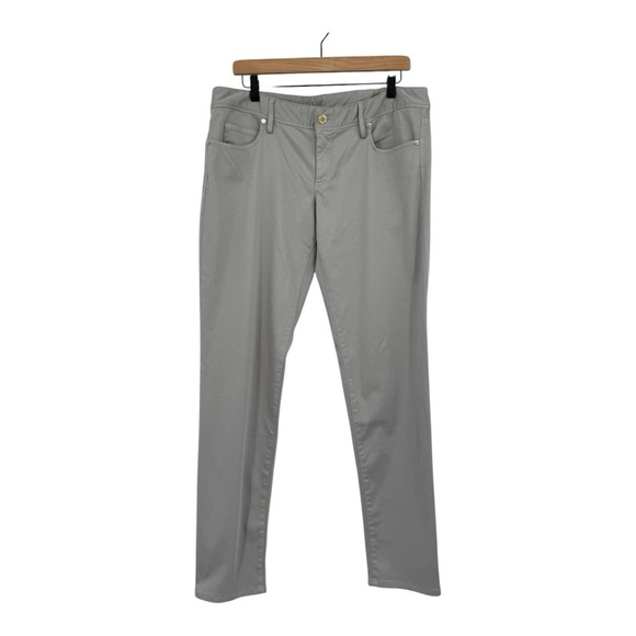 Lilly Pulitzer Worth Jeans in Palm Beach Grey Season-less Soft Stretchy Size 12 - Picture 2 of 15